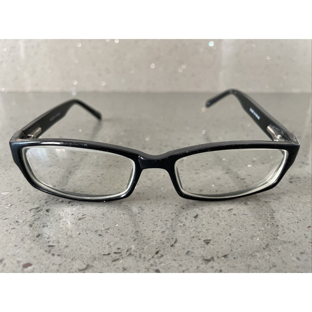 Modern Optical Plasma EYEGLASSES FRAMES ONLY 51-16-140 Black full rim rectangle